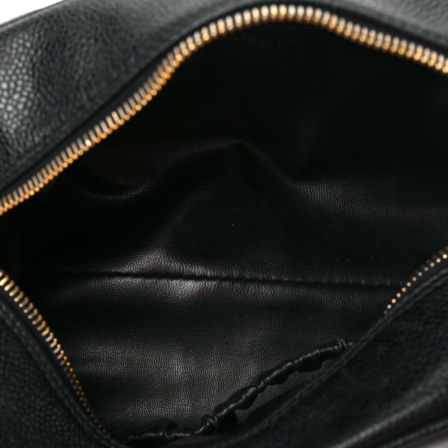 Chanel Caviar Timeless CC Cosmetic Pouch Bag Black 5 of 7