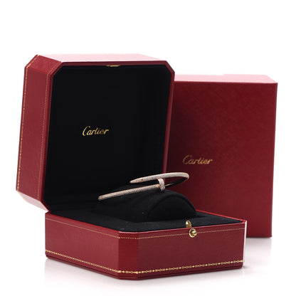 Cartier 18K Pink Gold Diamond Juste Un Clou Paved Bracelet 19 7 of 7