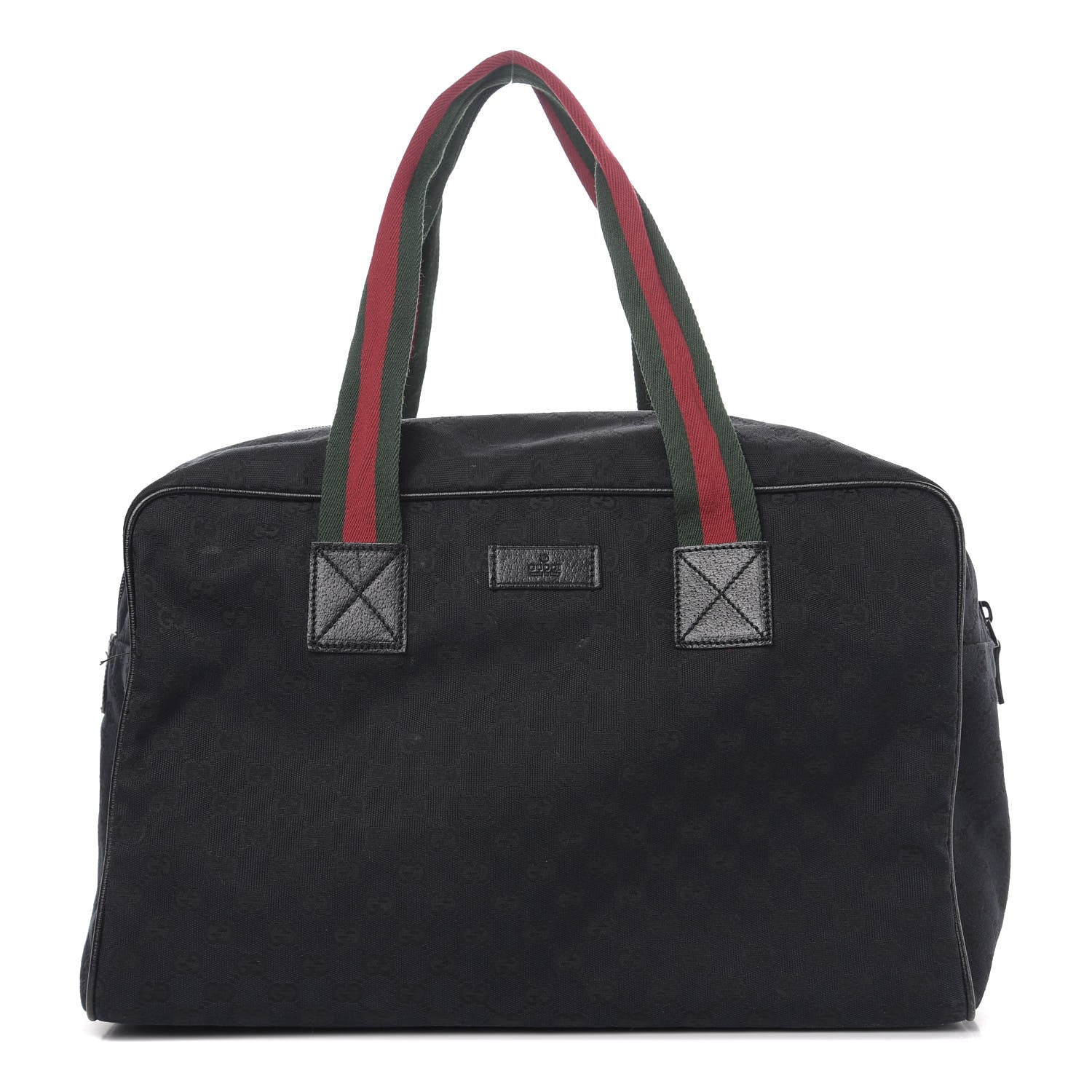 Gucci GG Monogram Web Medium Collapsible Carry On Duffle Black 1 of 13