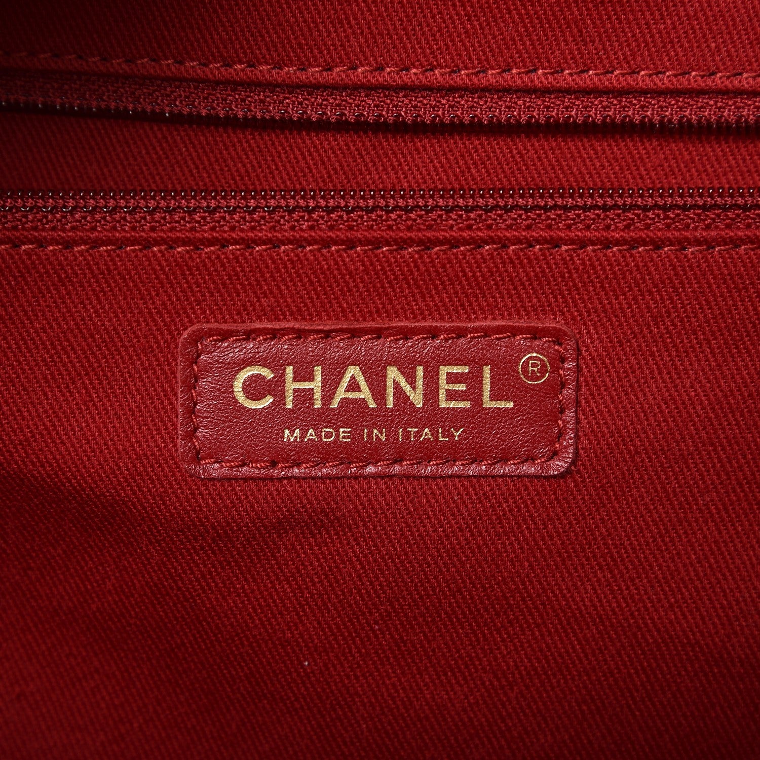 Chanel Glazed Calfskin Chevron Quilted Shopper Tote Black 7 of 15