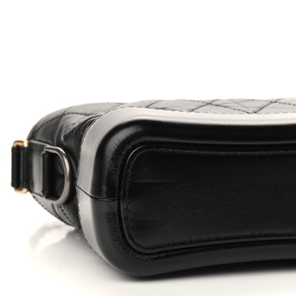 Chanel Aged Calfskin Quilted Small Gabrielle Hobo Black 8 of 9