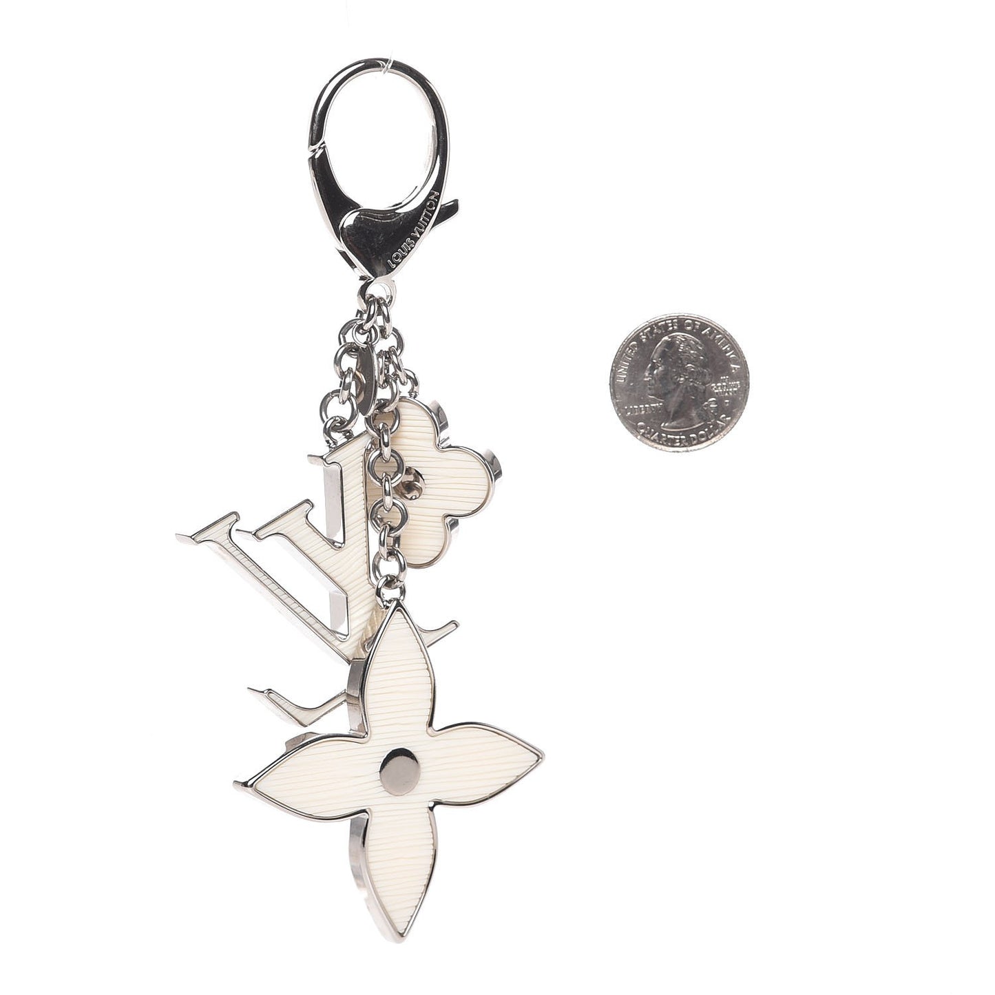 Fleur d Epi Bag Charm Ivory