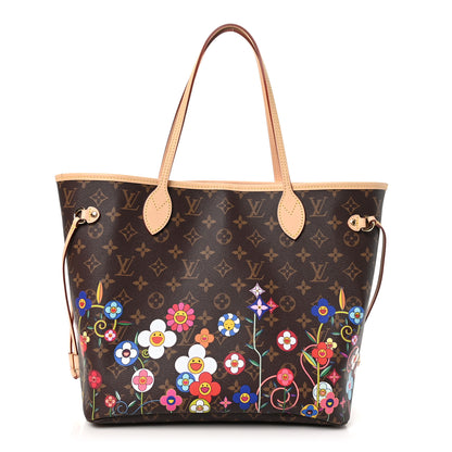 Louis Vuitton LV X TM Monogram Flowers Neverfull MM 1 of 10