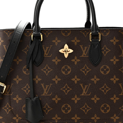 Louis Vuitton Monogram Flower Tote Black 7 of 9
