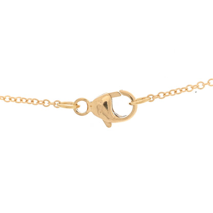David Yurman 18K Yellow Gold Diamond Initial A Charm Necklace 5 of 5