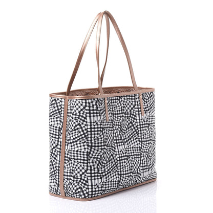 MCM Metallic Visetos Medium Anya Shopper Tote Champagne Gold 10 of 15