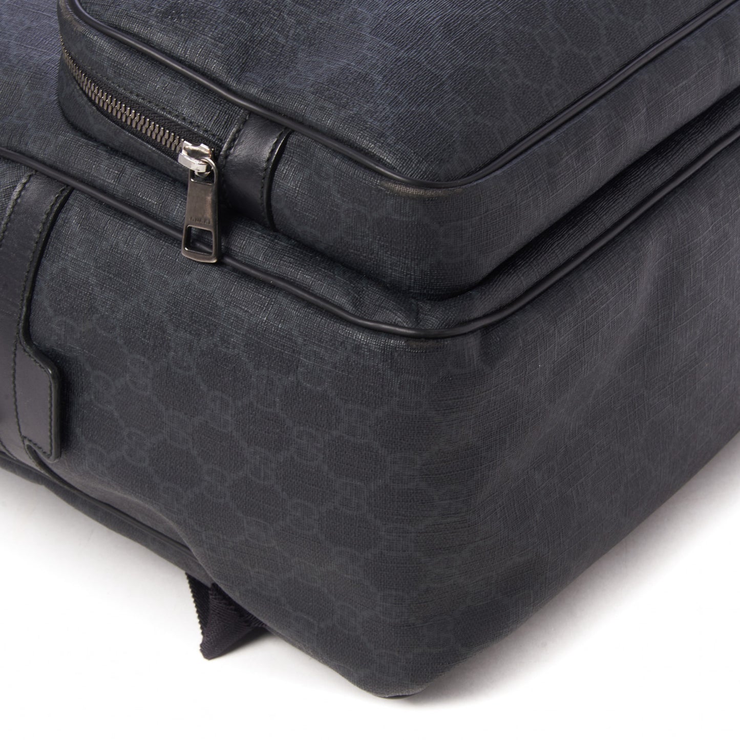GG Supreme Monogram Medium Day Backpack Grey Black