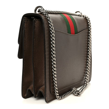 Gucci Textured Calfskin Web Medium Dionysus Shoulder Bag New Acero 3 of 15