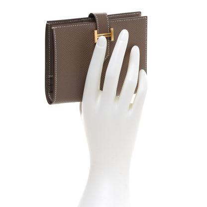 Hermes Epsom Bearn Compact Wallet Etoupe 2 of 9