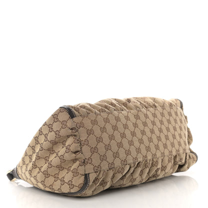 Gucci Monogram Large D Gold Hobo Dark Brown 4 of 11