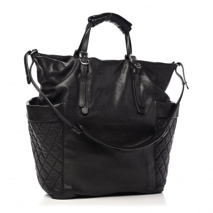 Jimmy Choo Lambskin Chain Embellished Blare Tote Black 3 of 9