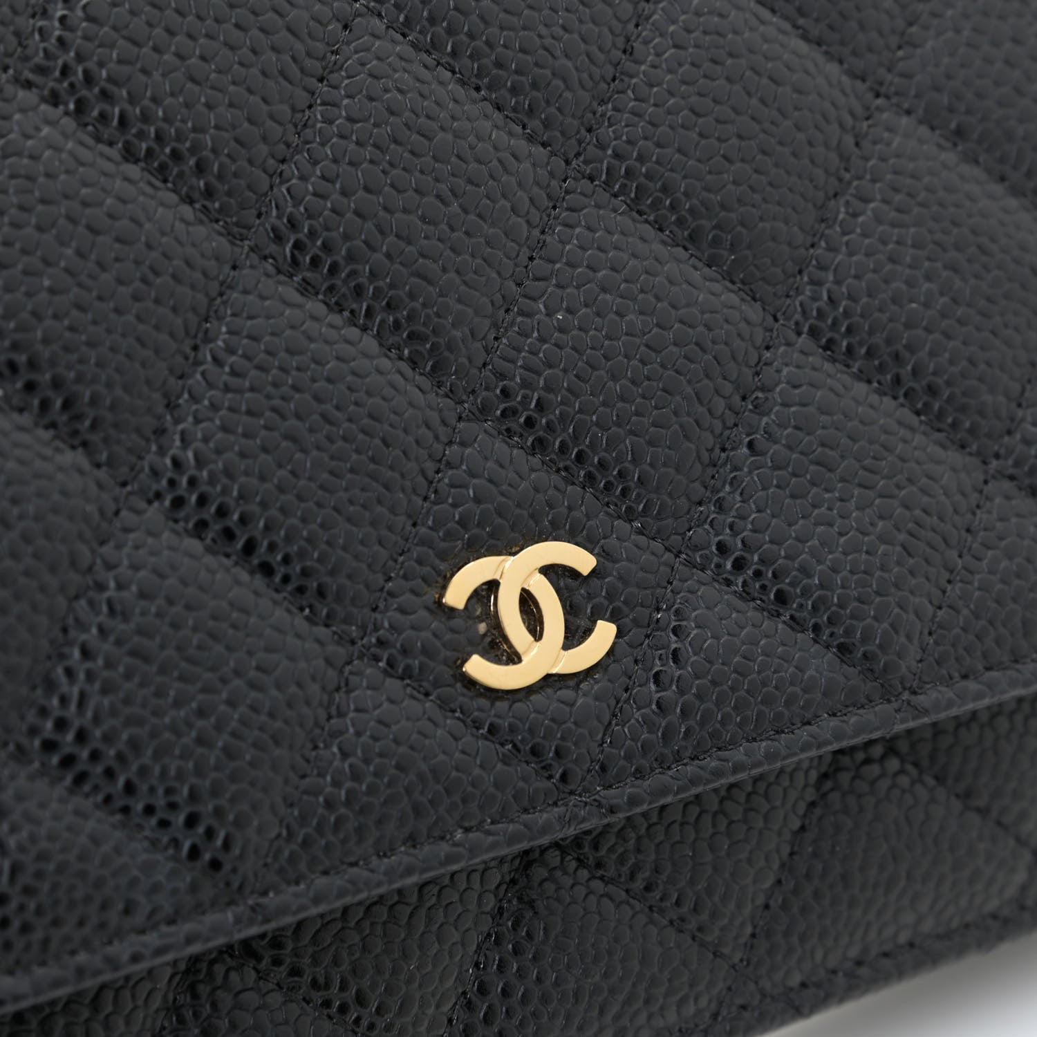 Chanel Caviar Quilted Wallet On Chain WOC Black 10 of 11