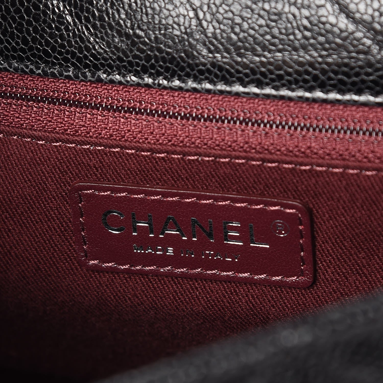Chanel Crumpled Grained Calfskin Jumbo CC Crave Flap Black 6 of 7