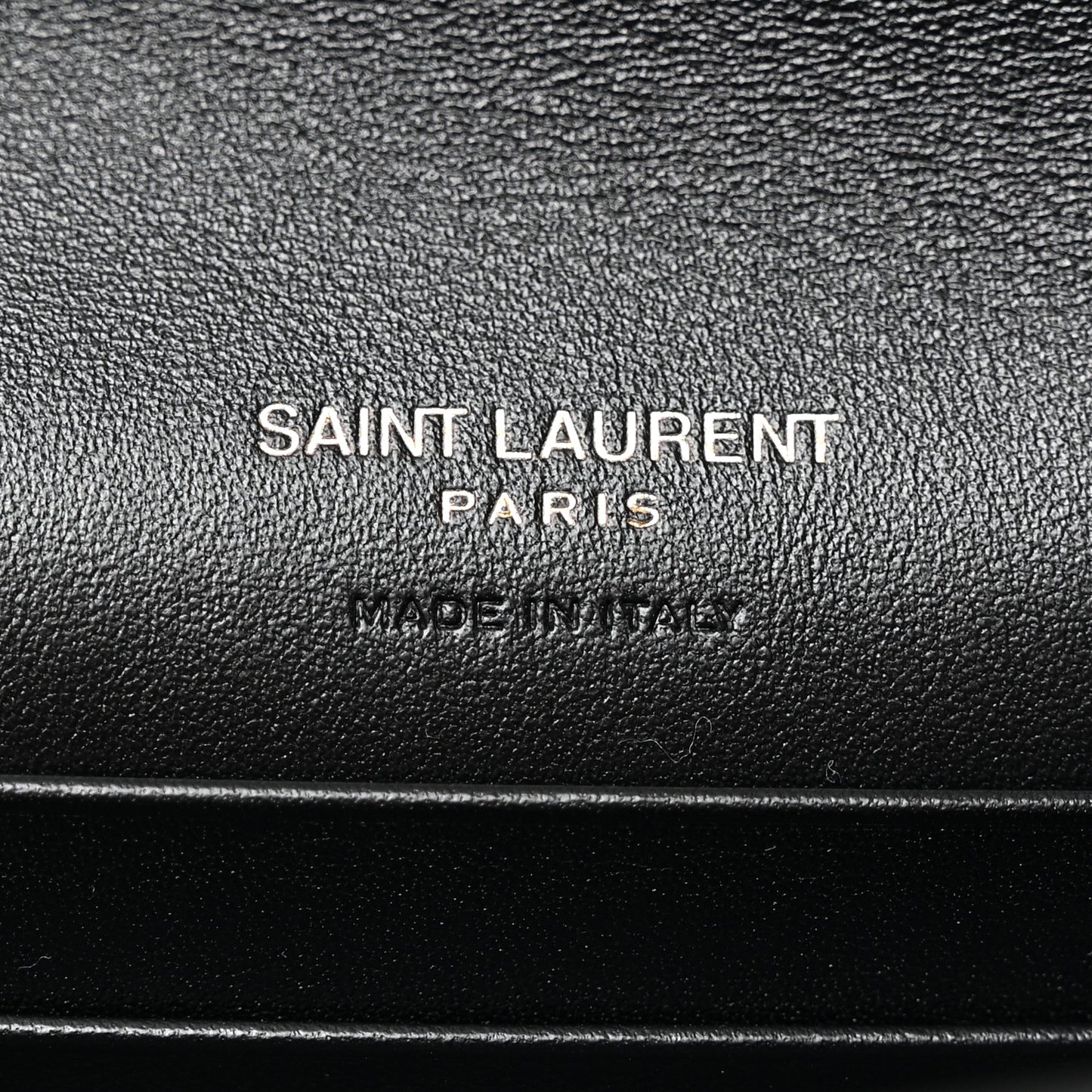 Shiny Calfskin Small Monogram Cassandre Envelope Wallet Black