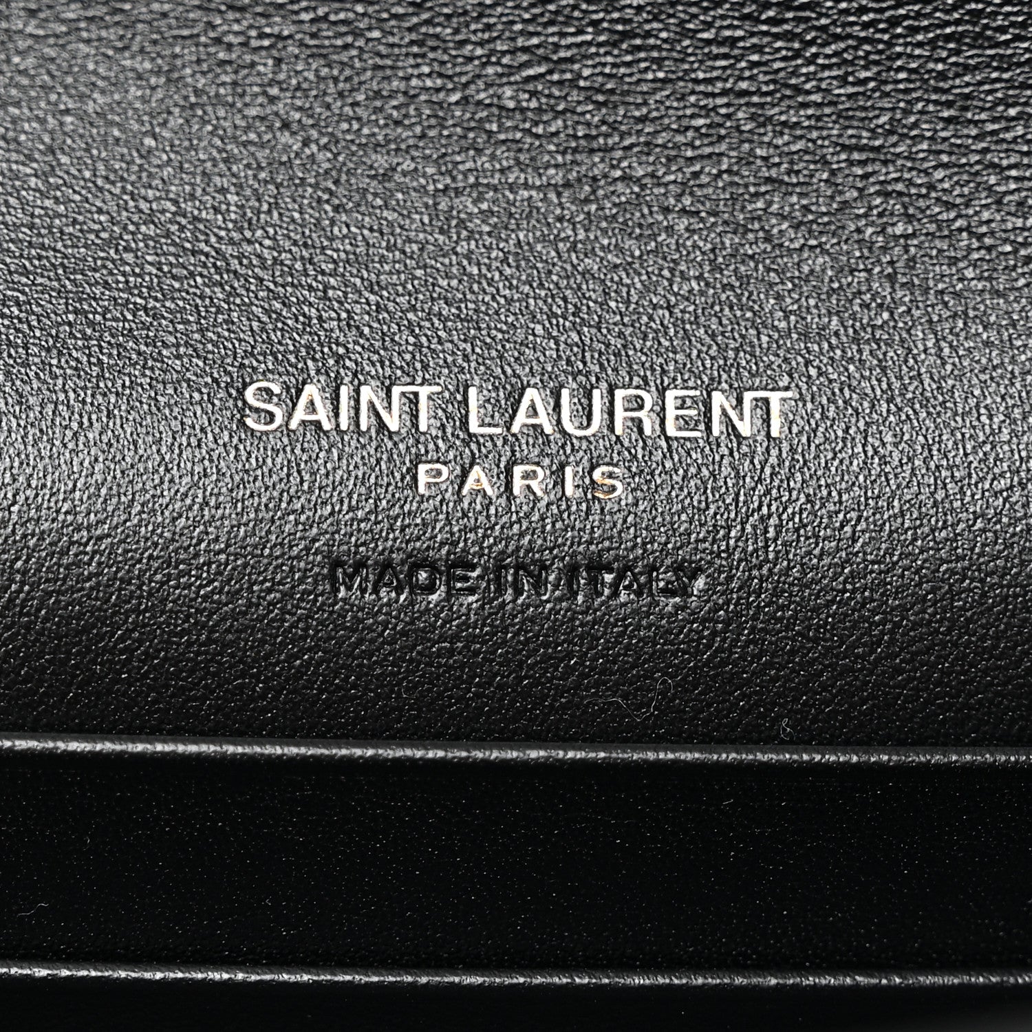 Saint Laurent Shiny Calfskin Small Monogram Cassandre Envelope Wallet Black 6 of 6