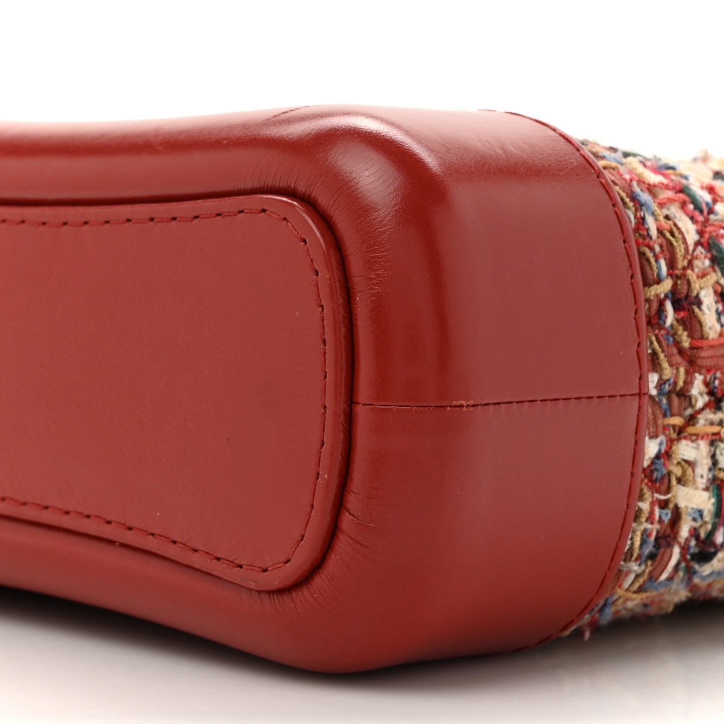 Tweed Calfskin Small Gabrielle Hobo Red Multicolor