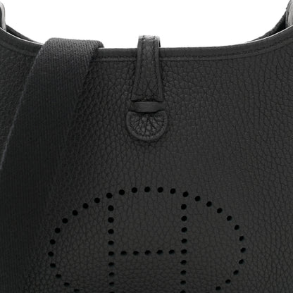 Hermes Taurillon Clemence Evelyne TPM Black 8 of 10