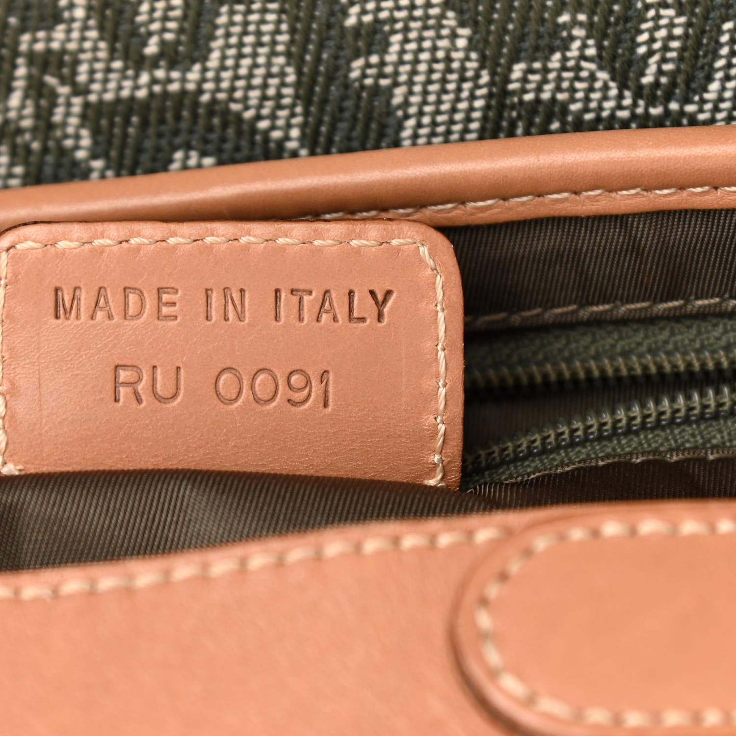 Christian Dior Monogram Saddle Bag Green 7 of 10