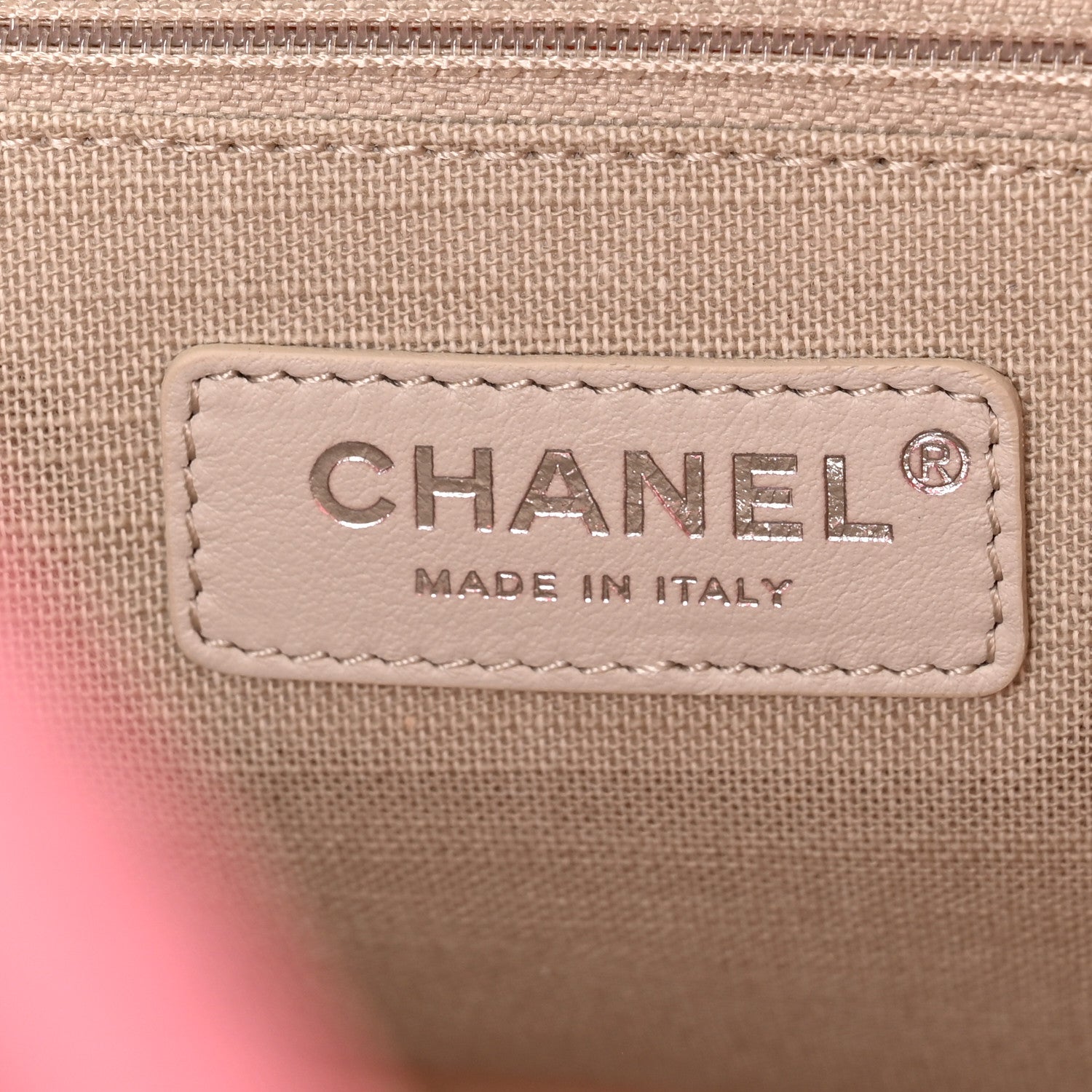 Chanel Mixed Fibers Small Deauville Tote Pink 7 of 11