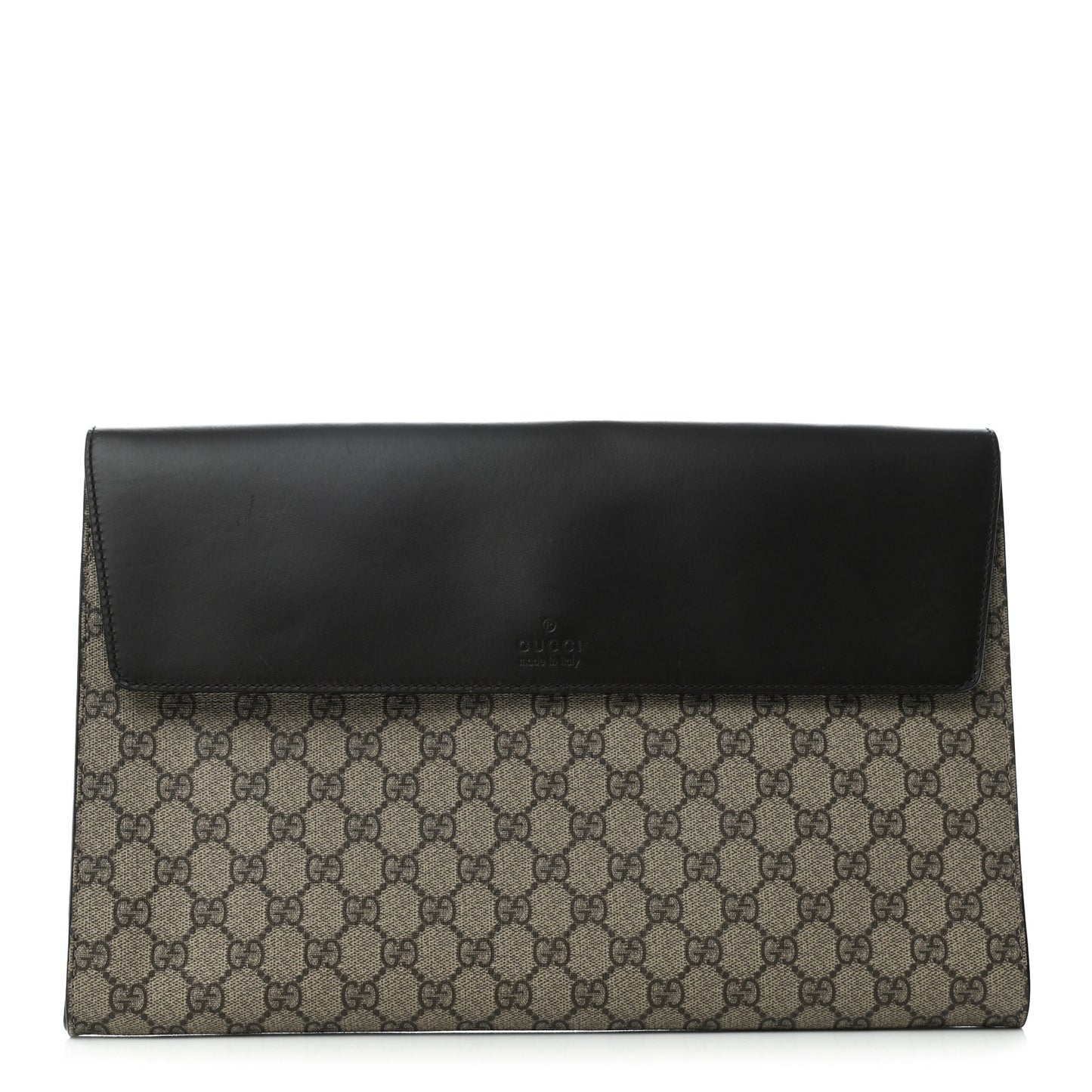 GG Supreme Monogram Portfolio Case Black