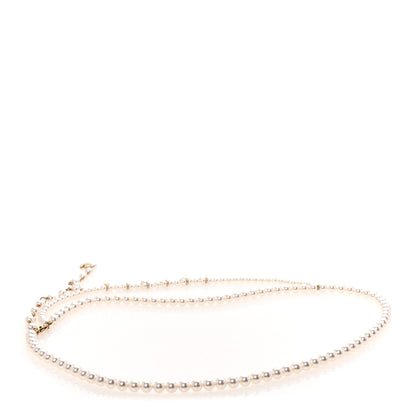 Chanel Pearl Crystal CC Logo Belt 80 Gold 2 of 5