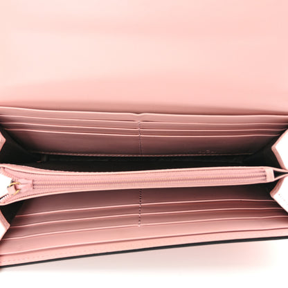 Gucci Guccissima Signature Crystal Cat Continental Flap Wallet Light Candy Pink 5 of 10