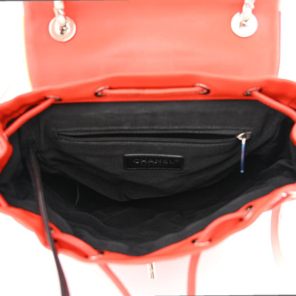 Chanel Lambskin Quilted Small Cuba Urban Spirit Backpack Orange 5 of 11