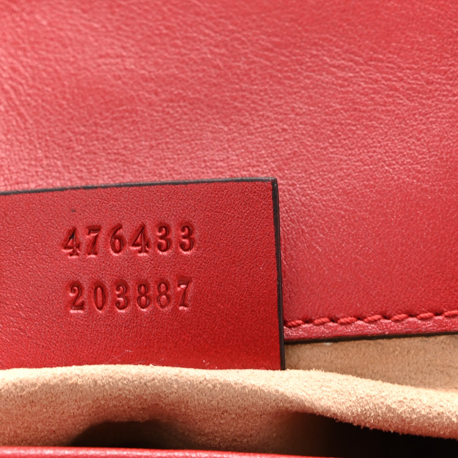 Gucci Calfskin Matelasse Super Mini GG Marmont Shoulder Bag Hibiscus Red 7 of 10