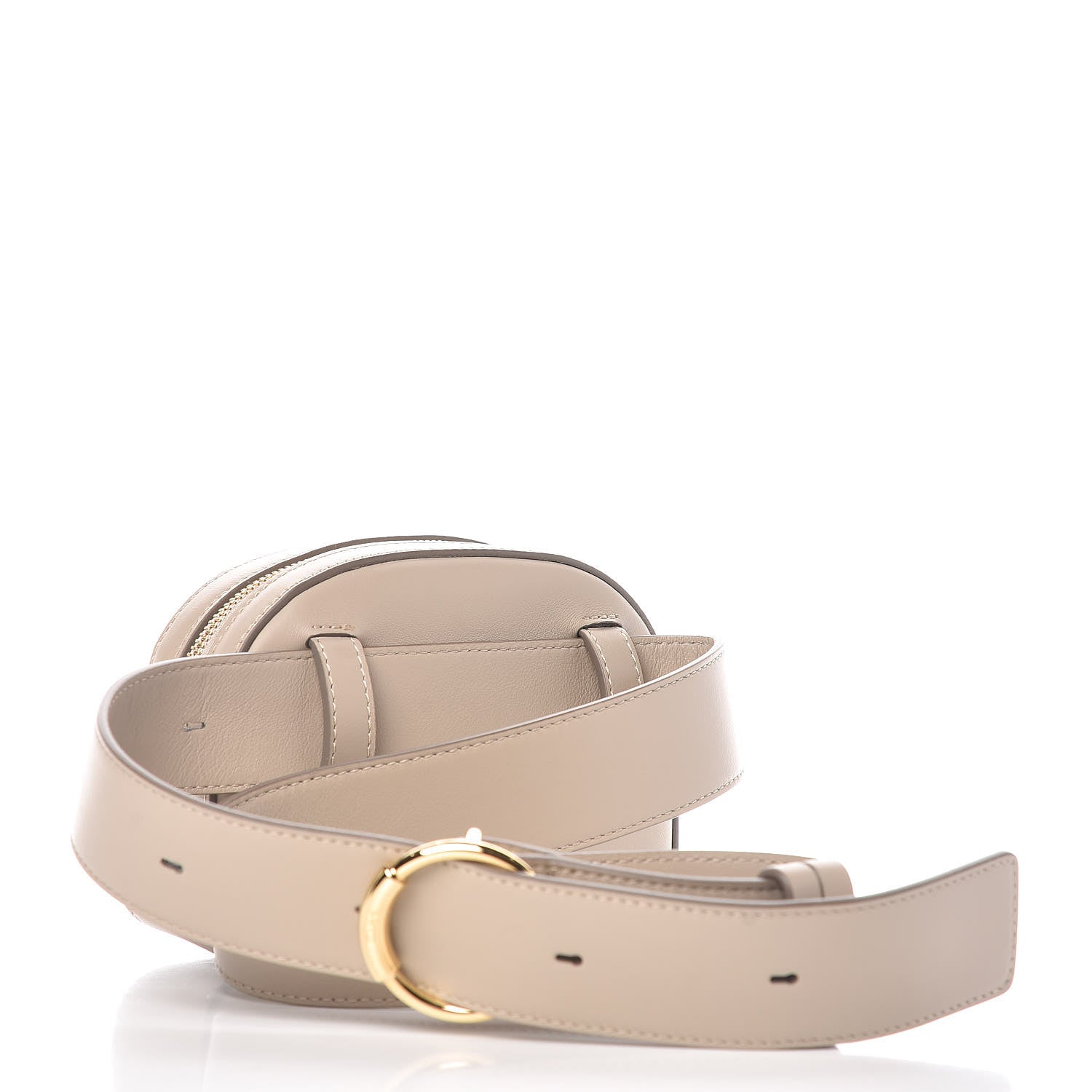 Chloe Smooth Calfskin Little Horses Embroidered Signature Belt Bag Pastel Grey 3 of 9