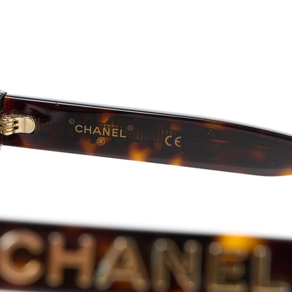 Chanel Shield Sunglasses 71281 Tortoise Gold 6 of 8