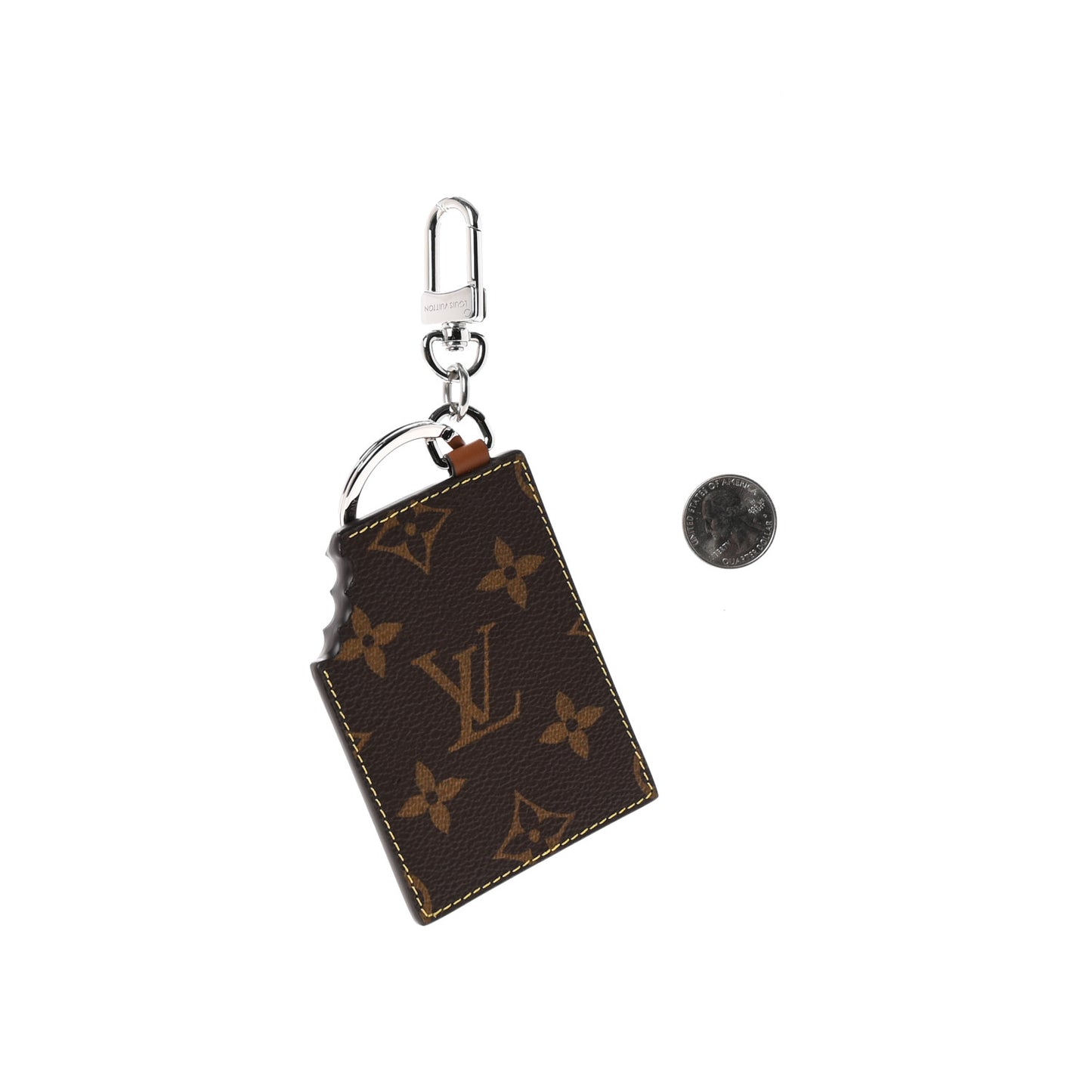 Monogram LV Chocolate Bar Bag Charm Key Holder