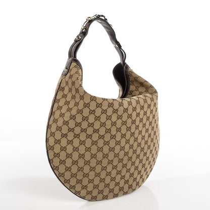 Gucci Monogram Large Wave Hobo Dark Brown 3 of 7