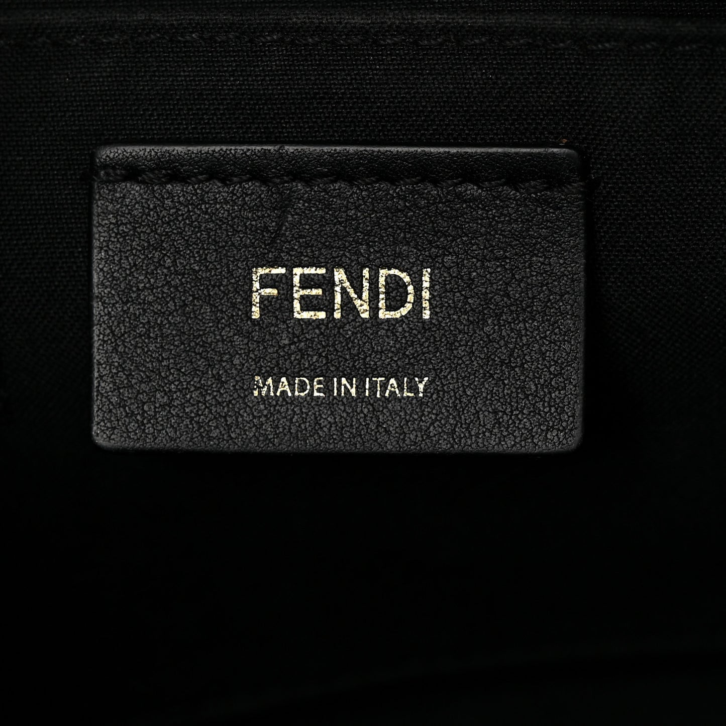 Glazed Fabric Vitello Century FF 1974 Stamp Patch Camera Case Mogano Panna Black