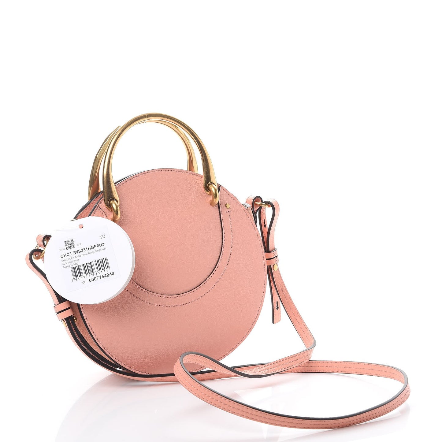 Calfskin Suede Small Pixie Bag Ideal Blush