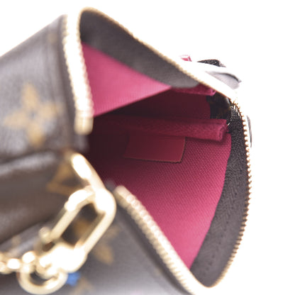 Louis Vuitton Monogram 2020 Christmas Animation Roller Coaster Mini Pochette Accessories Pivoine 5 of 9