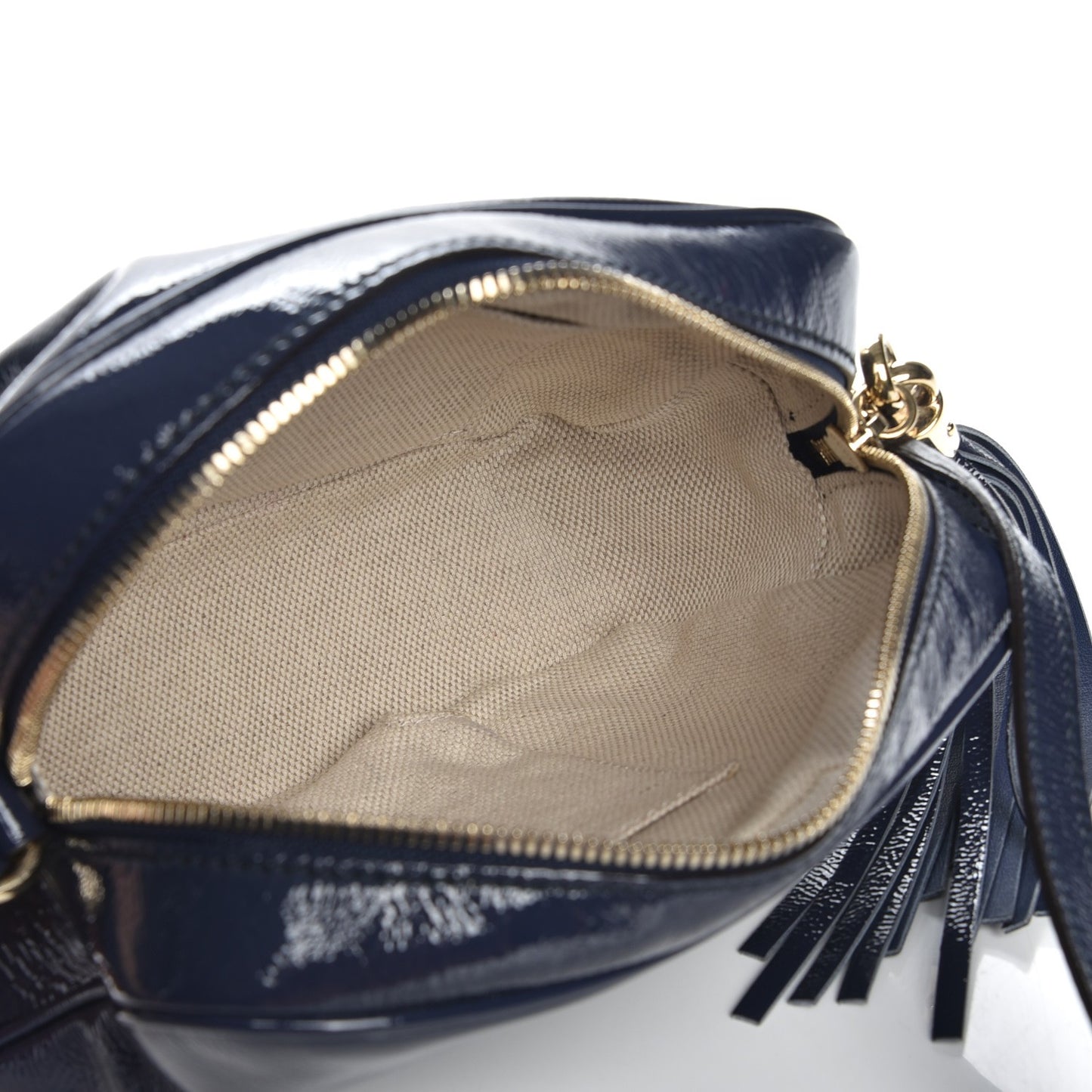 Vernice Naplack Small Soho Disco Bag Uniform Blue