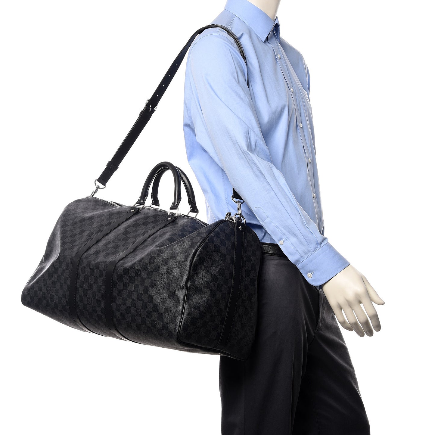 Damier Graphite Keepall Bandouliere 55