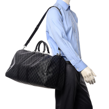 Louis Vuitton Damier Graphite Keepall Bandouliere 55 2 of 21