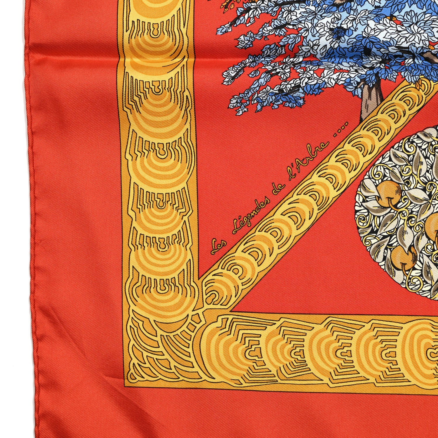 Hermes Silk Les Legendes de L'Arbre Scarf 90 5 of 5