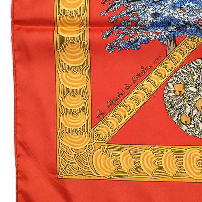 Hermes Silk Les Legendes de L'Arbre Scarf 90 5 of 5