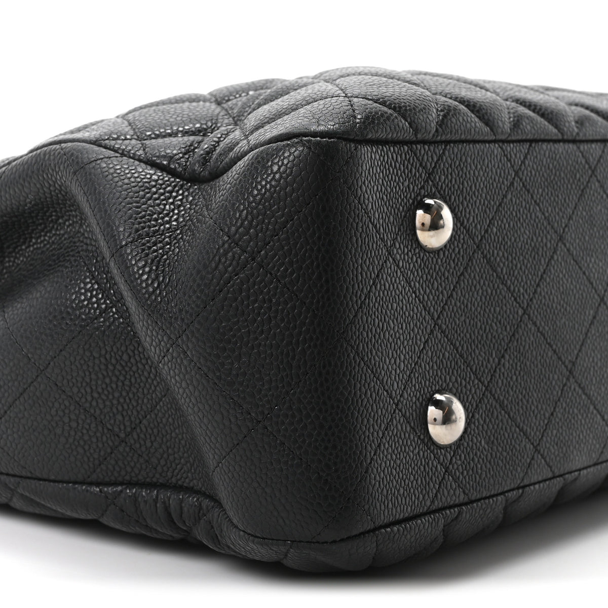 Caviar Quilted Flap Tote Black