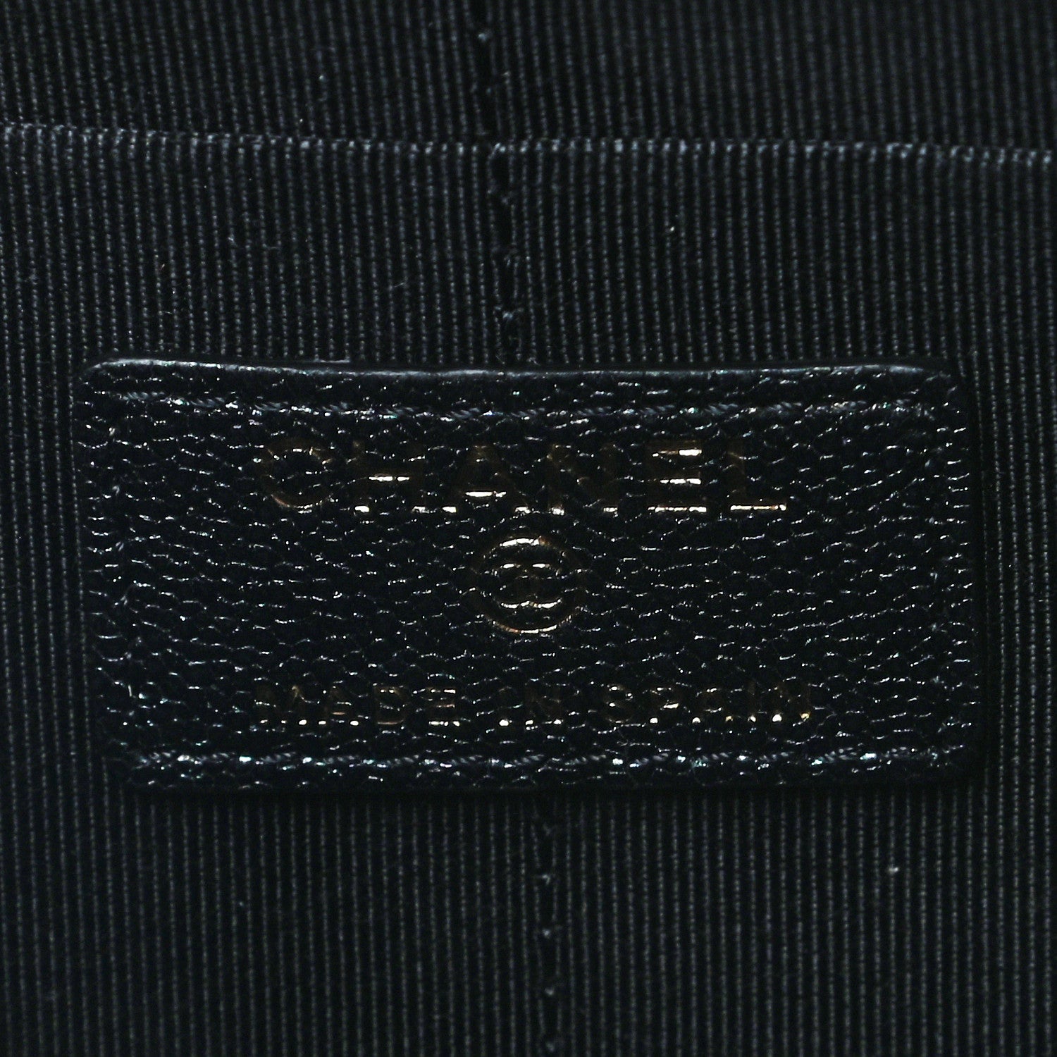 Chanel Iridescent Caviar Quilted Classic Pouch With Handle Black 5 of 6