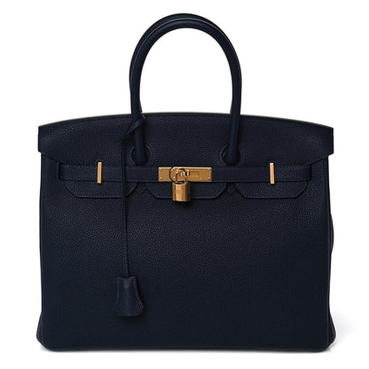 Hermes Togo Birkin 35 Bleu Nuit 1 of 14