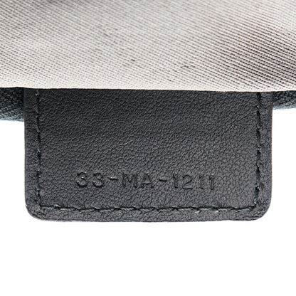 Christian Dior Canvas Embroidered Mizza Diortravel Zipped Pouch Black Grey 7 of 7