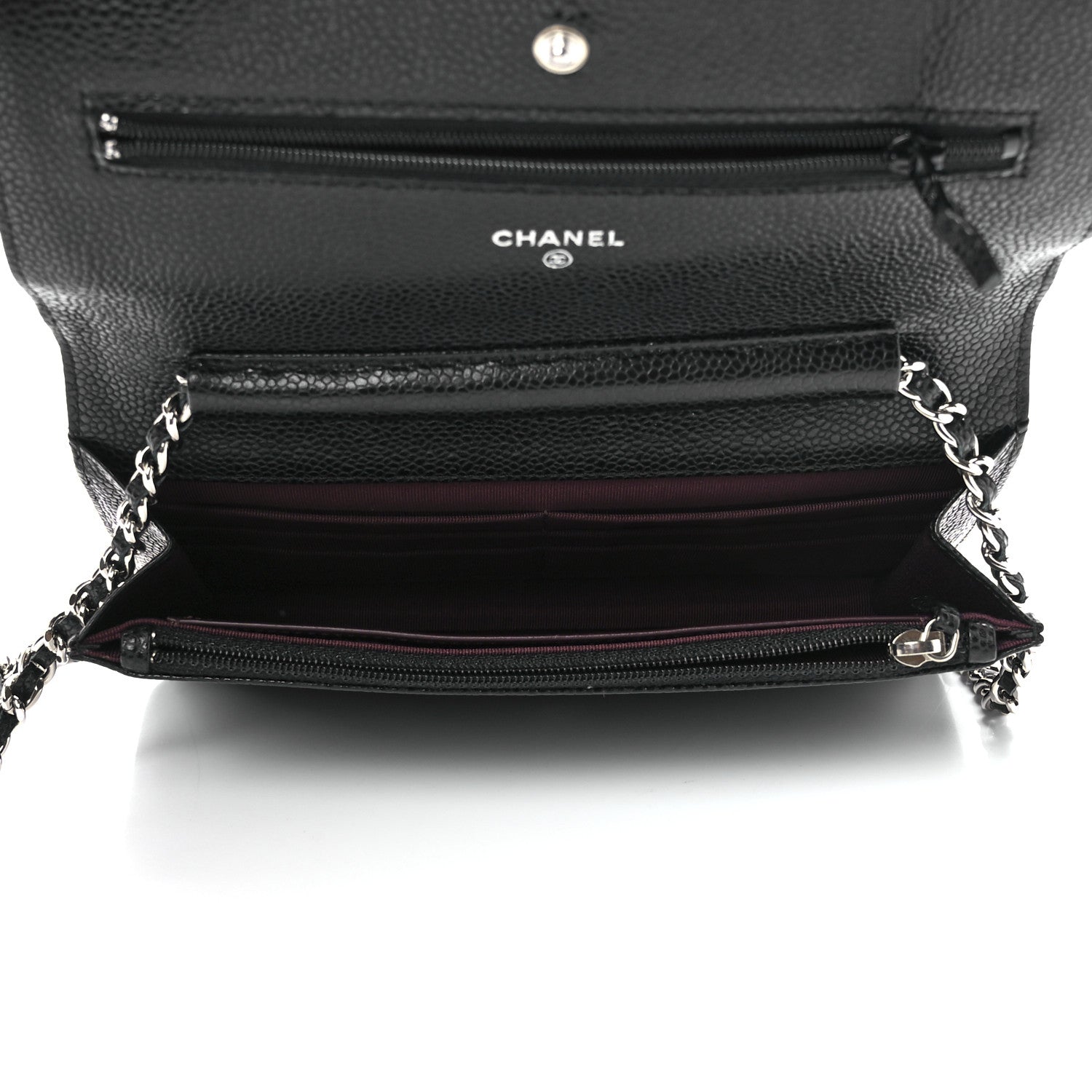 Chanel Caviar Quilted Wallet On Chain WOC Black 4 of 11
