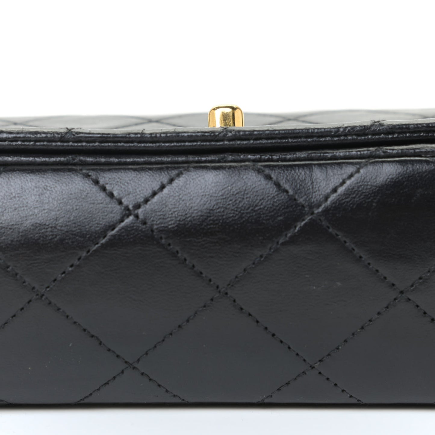 Lambskin Quilted Mini Flap Black
