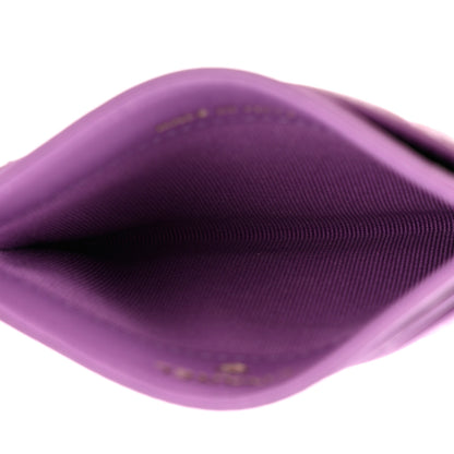 Chanel Lambskin Quilted Card Holder Purple 5 of 11