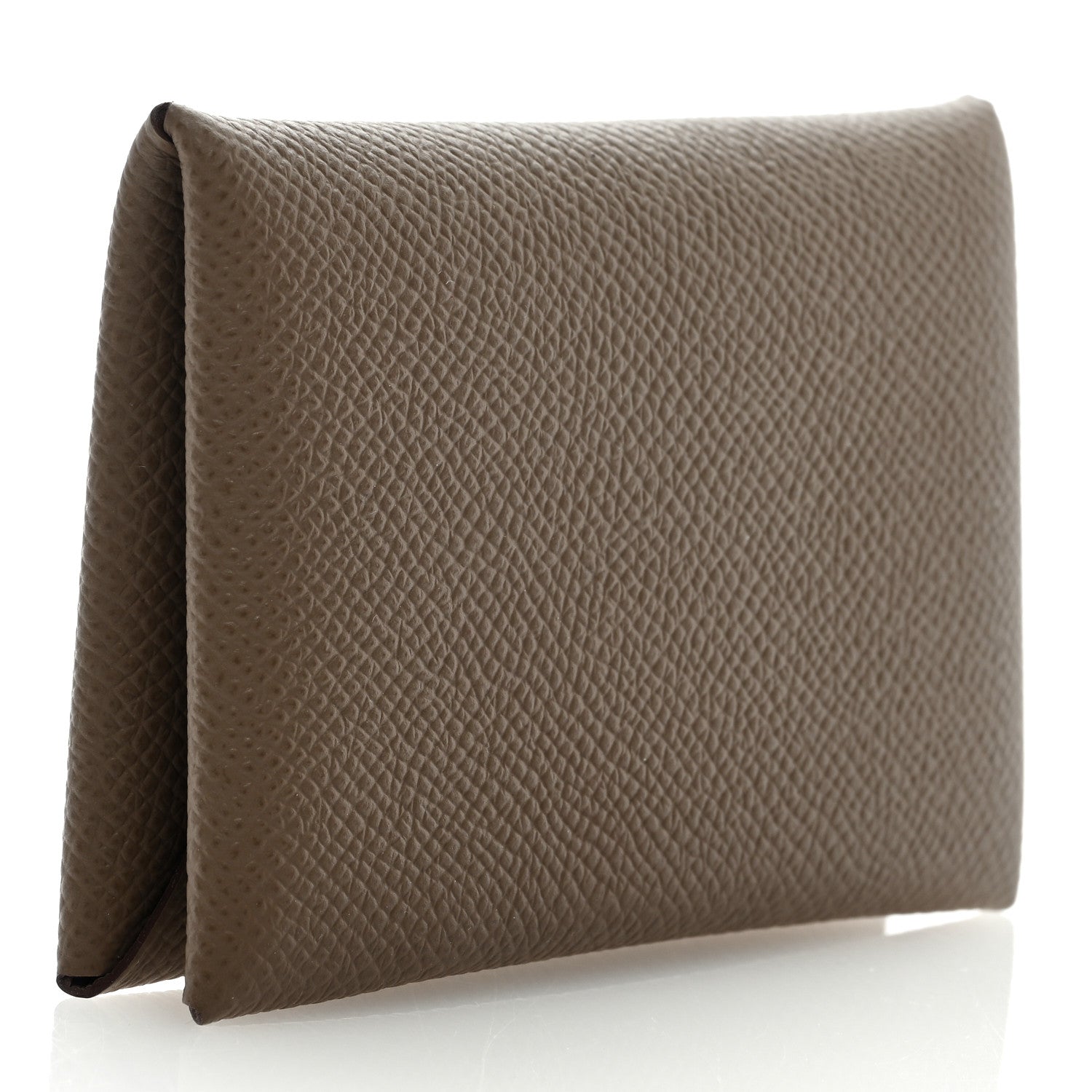Hermes Epsom Calvi Card Case Etoupe 3 of 6