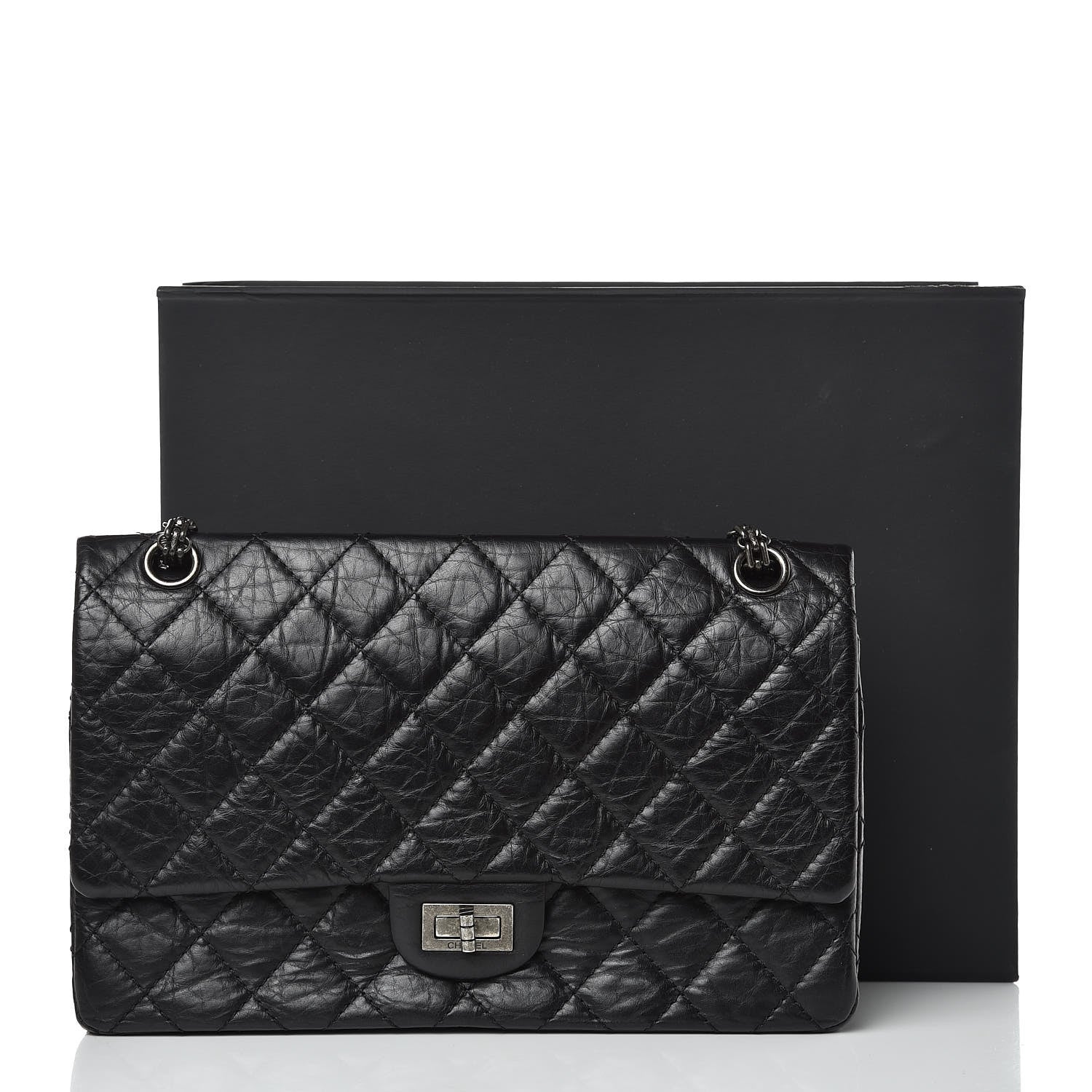 Chanel Aged Calfskin Quilted 2.55 Reissue 226 Flap Black 11 of 11