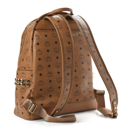 MCM Visetos Medium Side Studs Stark Backpack Cognac 2 of 8